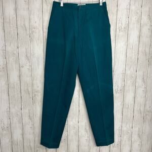 Vintage Gap Clothing Co Teal Pleated High Rise Straight Leg Loose Fit Jeans